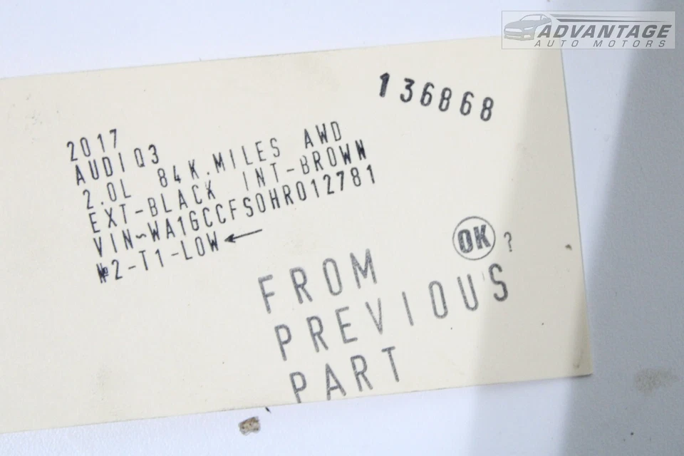 AUDI Q3 QUATTRO 2015-2018 2,0 L ABS BOMBA DE FRENO MÓDULO SOPORTE 5N0614235E OEM Foto 4 de 4