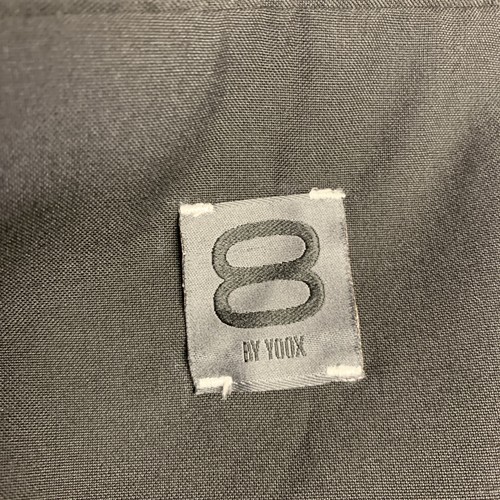 8 BY YOOX Größe 44 Schwarz Weiß Kontrast Stich Jacke - Bild 6 von 8