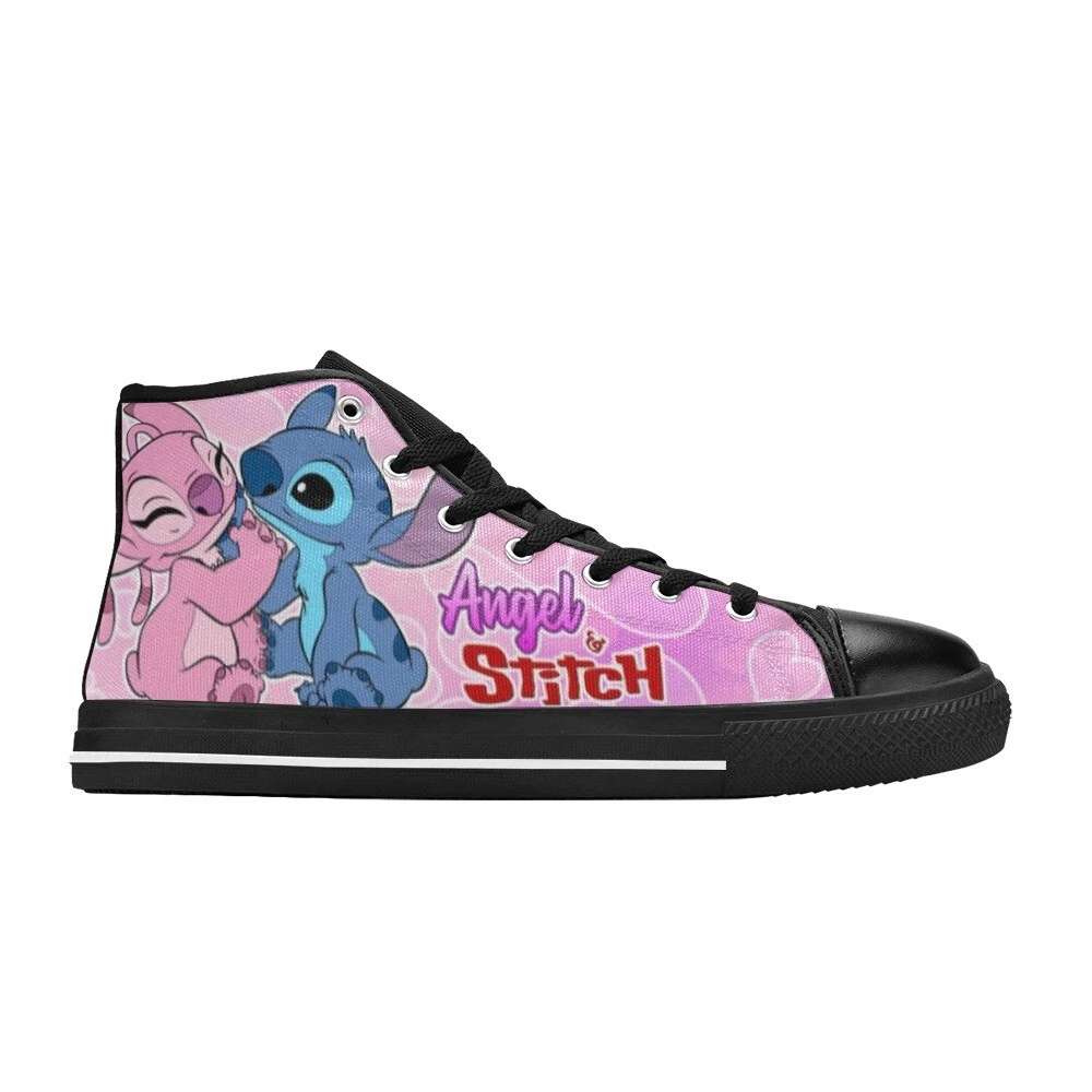 Stitch and Angel High Top Shoes Sneakers
