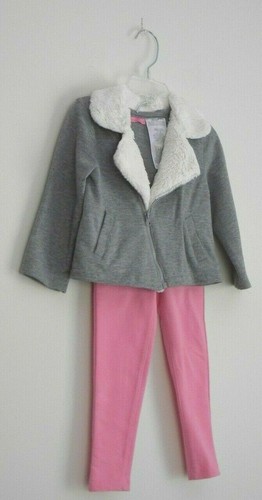 Miniville 2 PCS Outfit Pink Pants & Gray Top w/ Zipper Infant/ Toddler 24 Month - Picture 11 of 12