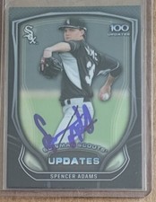 Autograph....2015 Bowman Scouts Top 100 Updates #BSU-SA Spencer Adams Card