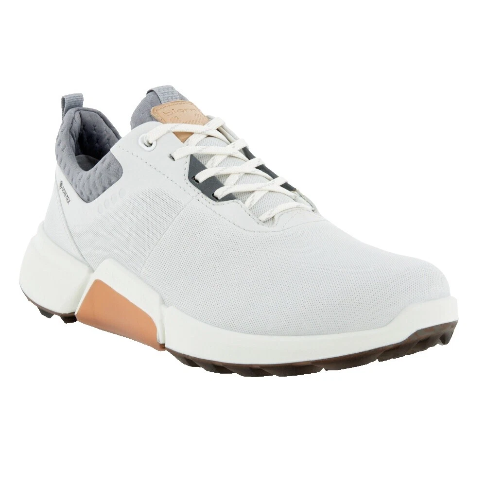 ECCO Leather Upper White Golf Shoes for Women