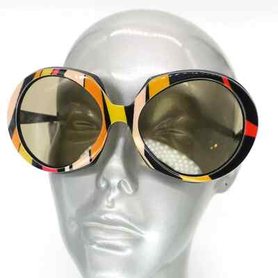Vtg Over Sized Oval shaped Emilio Pucci *Vivara* Sunglasses w