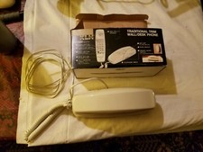 Vintage KLH PH-300 White Traditional Trim Wall / Desk Phone w/ Original Box