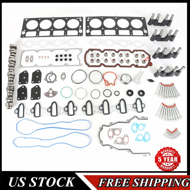 2007-2013 Chevy Silverado GMC 5.3L Gen IV Camshaft Gasket Set with Bolts & Lifters
