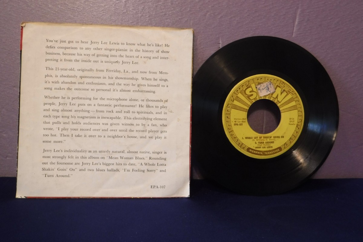 Jerry Lee Lewis, The Great Ball of Fire, 1957 Sun Records EPA-107