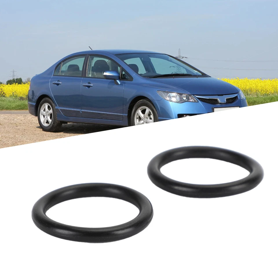 2 x Coolant Connecting Pipe O-ring Set 91314-634-000 for Honda Civic CRX Accord Foto 4 de 4