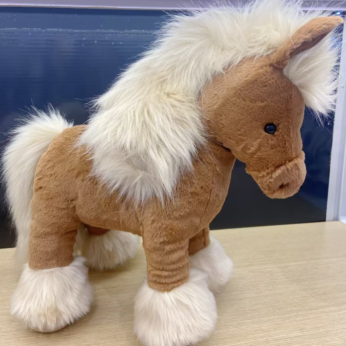 Jellycat 32cm Freya Pony: Beige & White Plush, BNWT + Dust Bag