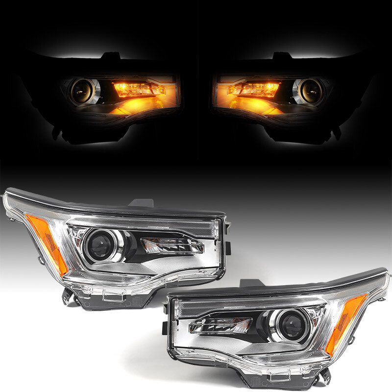 Pair For GMC Acadia SL 2017-2019 Halogen w/o DRL Projector Headlights Lamp LH RH