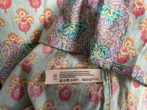 Anthropologie Lilka Paisley Bluse Oberteil Glocke Langarm Quasten Baumwolle Damen XS - Bild 9 von 10