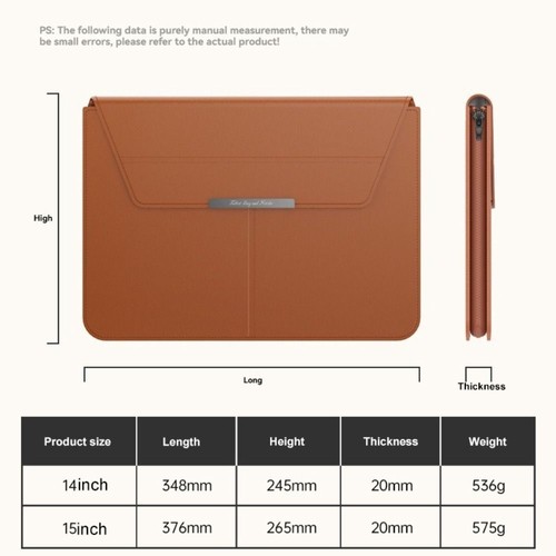 13-14/15-16 Inch Laptop Sleeve Holder Notebook Case for Macbook Air Men Women - Afbeelding 2 van 13