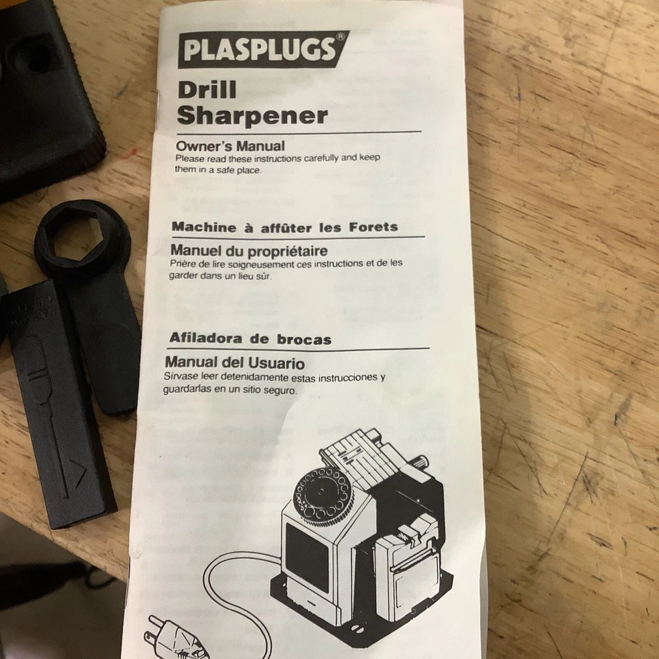 Plasplugs Compact Sharpener Unit - Drill Sharpener With Manual - Image 3 of 4