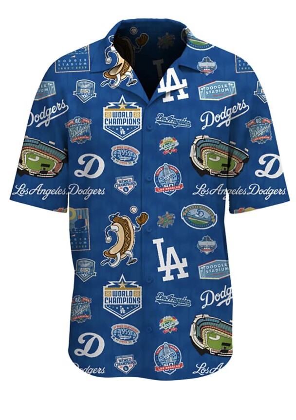 2022 Los Angeles Dodgers Luau Night Hawaiian Shirt SGA 7/25 Size XL