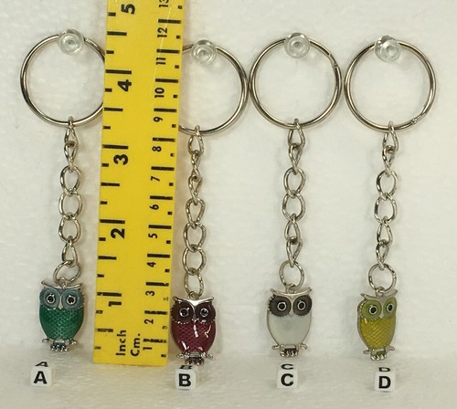 OWL KEY CHAINS - YOUR CHOICE - Picture 20 of 29