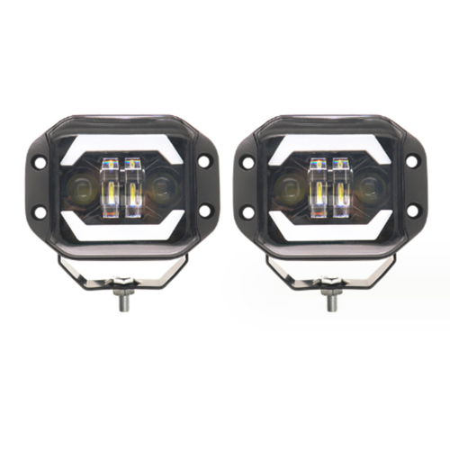 2Pcs 5in LED Work Light Bar Spotlights Hi/low Driving Lamp For Offroad Car SUV - Photo 1 sur 14