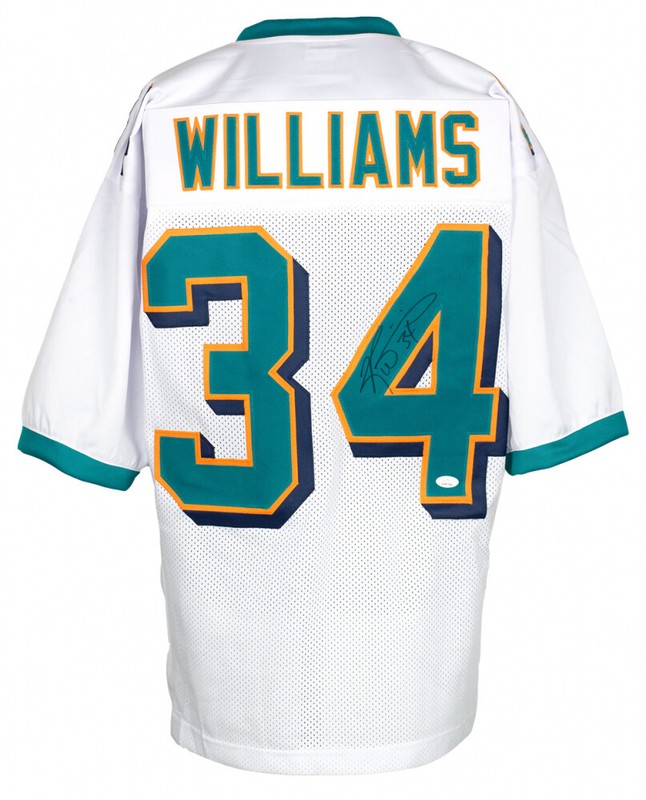 Ricky Williams Signed Dolphins Jersey (JSA COA) Pro Bowl Running Back (2002) 