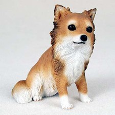 Statue de collection CANINE KINGDOM - chien  CHIHUAHUA POIL LONG ASSIS