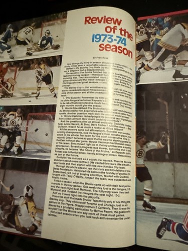 1974-75 Boston Bruins Ice Hockey Yearbook Bobby Orr Phil Esposito - Afbeelding 5 van 6