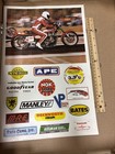 Rare Vintage Poster Superbike Mike Keyte Kawasaki Florida Motorcycle Daredevil
