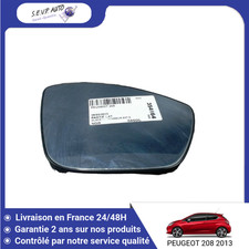 Glace de rétroviseur Peugeot 208