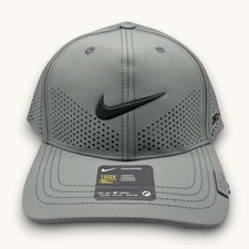Nike Dri-FIT ADV Club Structured Swoosh Cap Gray Training Hat FB5636-012 NWT