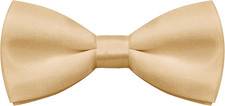 Kids Bow Tie Classic Solid Color Satin Bow Tie Adjustable Neck Bowtie for Kids W