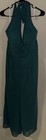 AWBridal Green Chiffon Halter Sleeveless Wide-Leg Jumpsuit Size 14 — photo 1