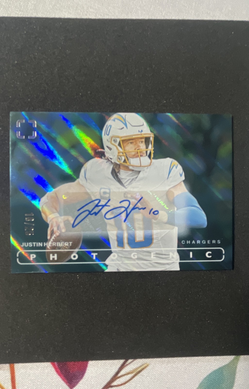2024 Panini Photogenic - Justin Herbert #50 Blue Autographs /25 (AU)