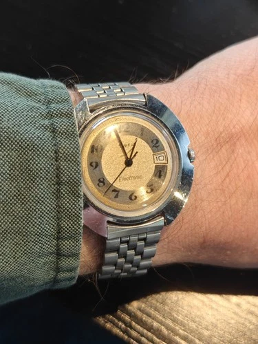 Serviced Vintage Timex Electric Electronic Watch 1970’s Spaceship UFO