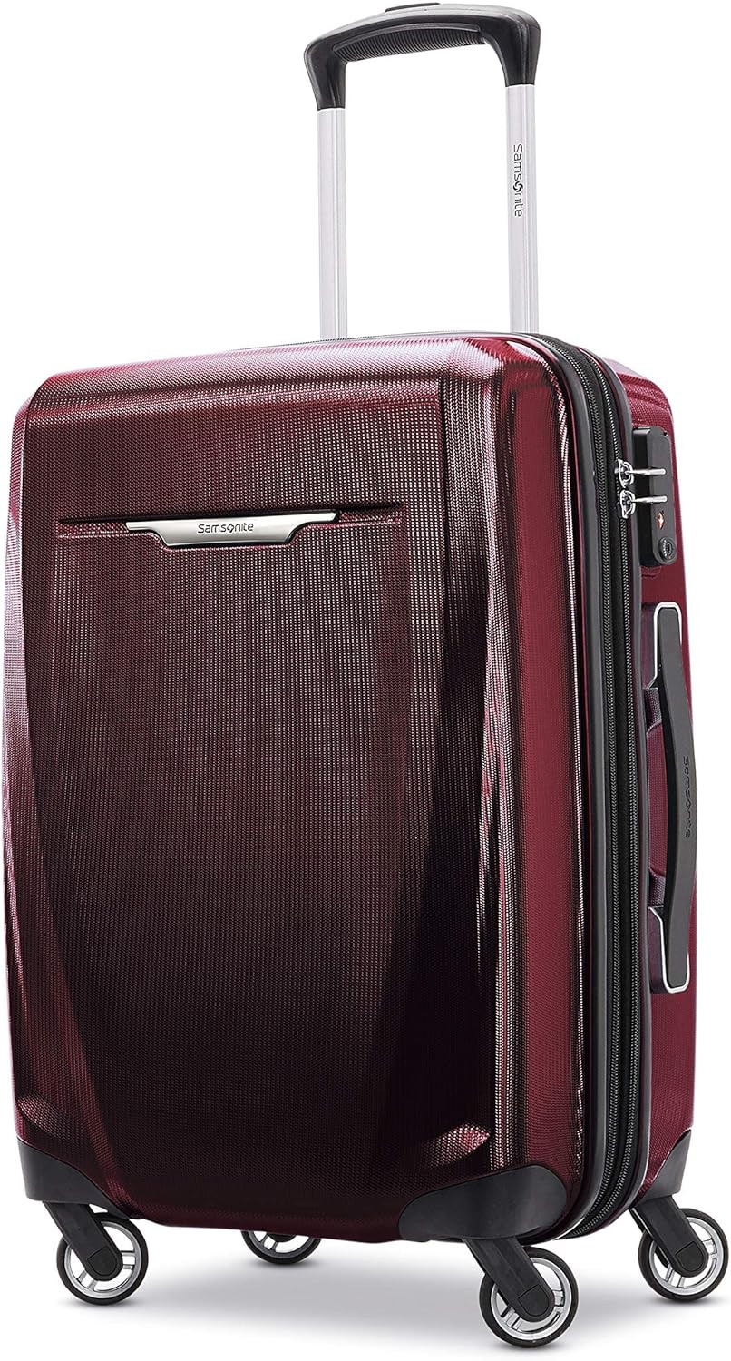 Winfield 3 DLX Burgundy 20-Inch Expandable Hardside Carry-On