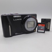 Panasonic Digital Camera Lumix DMC-TZ19 14.1MP Black Tested