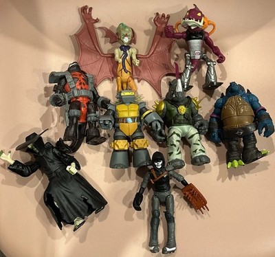 TMNT Playmates Figures Lot 8 Armaggon Kirby Bat Slash Metalhead Rat King Casey