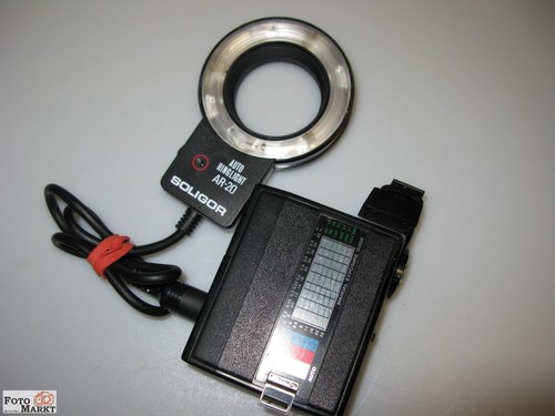 Ringblitz 58mm + Einstelllicht Soligor Auto AR-20 mit Automatic Power-Pack Blitz - Bild 1 von 3