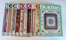 Quilter's Newsletter Magazine Complete 1995 Lot of 10 Issues w/ Patterns