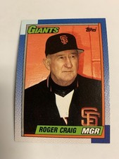 1990 Topps Manager Roger Craig San Francisco Giants 