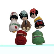 Disney Tsum Tsum Lot Minnie Mouse, Disgust, Pirates, Donald. Chip Etc Lot Of 8