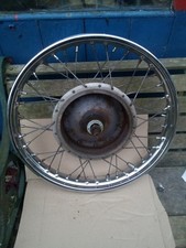 Triumph BSA twin leading shoe Flanged TLS  front Wheel wm2 x19 Dunlop rim   