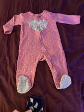 Girls Cotton One-Piece Bodysuit Lot, Assorted Colors  Patterns, Various Sleeves