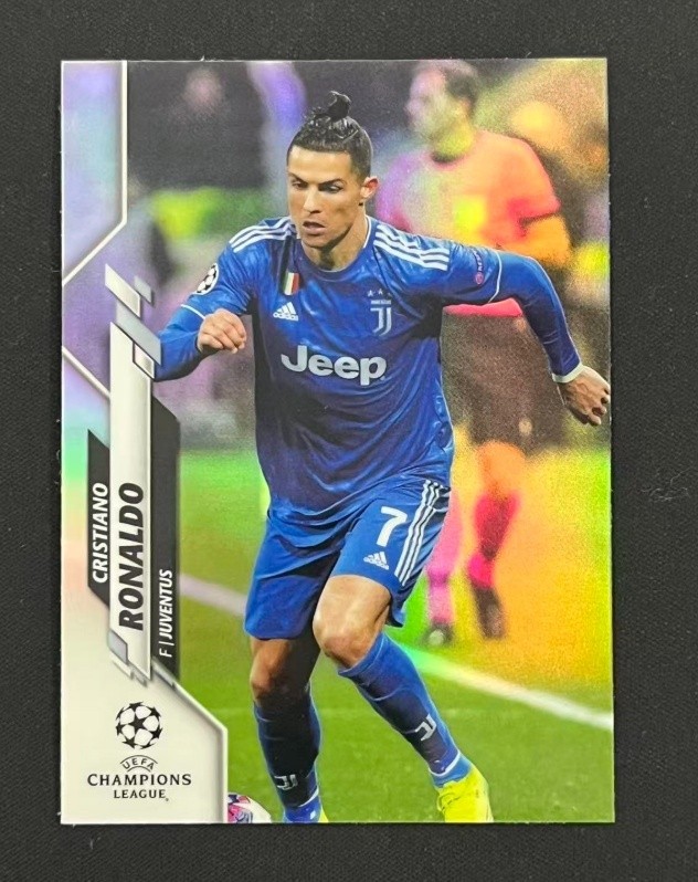 Cristiano Ronaldo 2019-20 Topps Chrome UCL Refractor #100 A