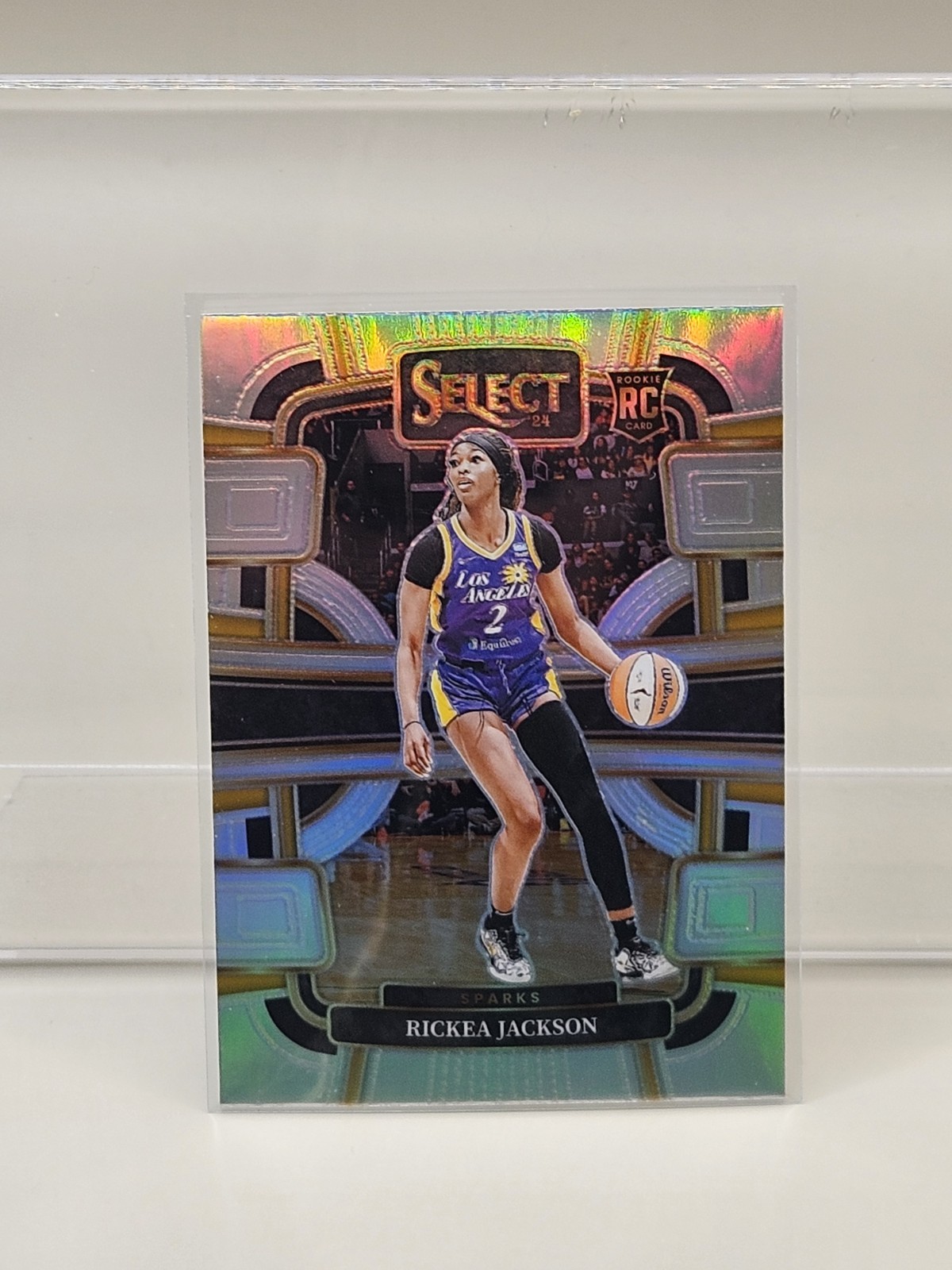 2024 Rickea Jackson Panini Select WNBA Concourse Silver Prizm Rookie Card #58