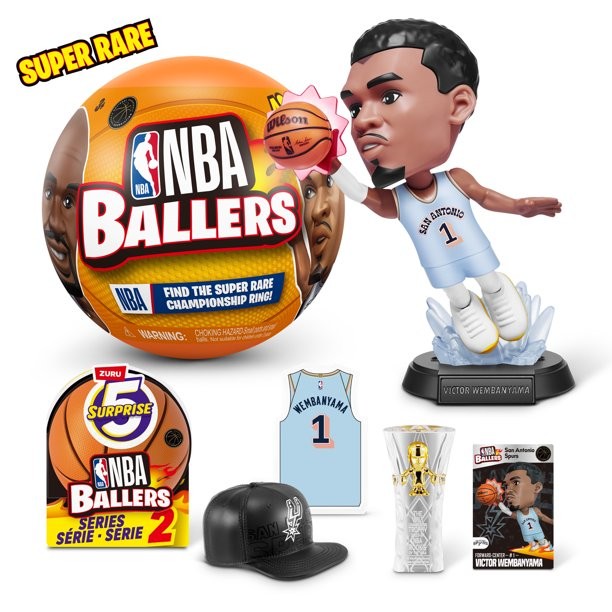 NBA BALLERS シリーズ2 ZURU 5個 正規品 Amazon.com: 5 Surprise NBA Ballers Series 2 by ZURU