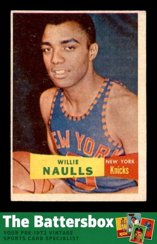 Willie Naulls #29 1957 Topps card