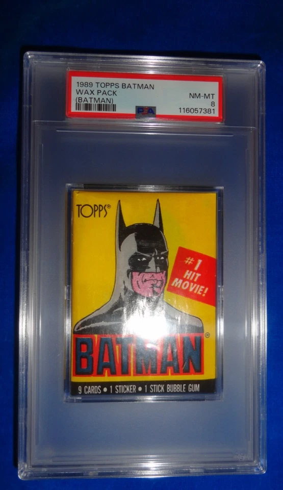 1989 Topps Batman Wax Pack PSA 8 NM-MT only one higher - Image 4 of 4