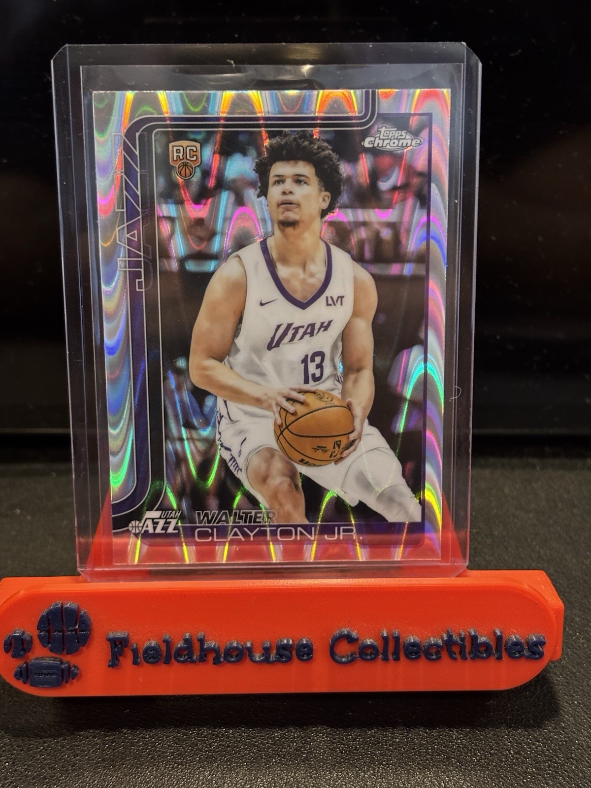 2025-26 Topps Chrome RayWave Refractor Walter Clayton Jr. RC #268 Utah Jazz