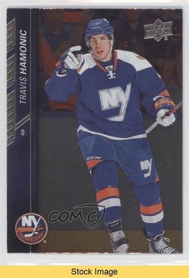 2015-16 Upper Deck Silver Foil Board Travis Hamonic #123 READ 1pl8
