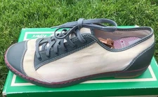 Pf Flyers The Ringside Vintage Style Sneakers Cream Green Men’s 11.5 Women’s 13