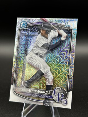 2025 Bowman Chrome Ashly Andujar 1st Mojo Refractor BCP-20 Rockies