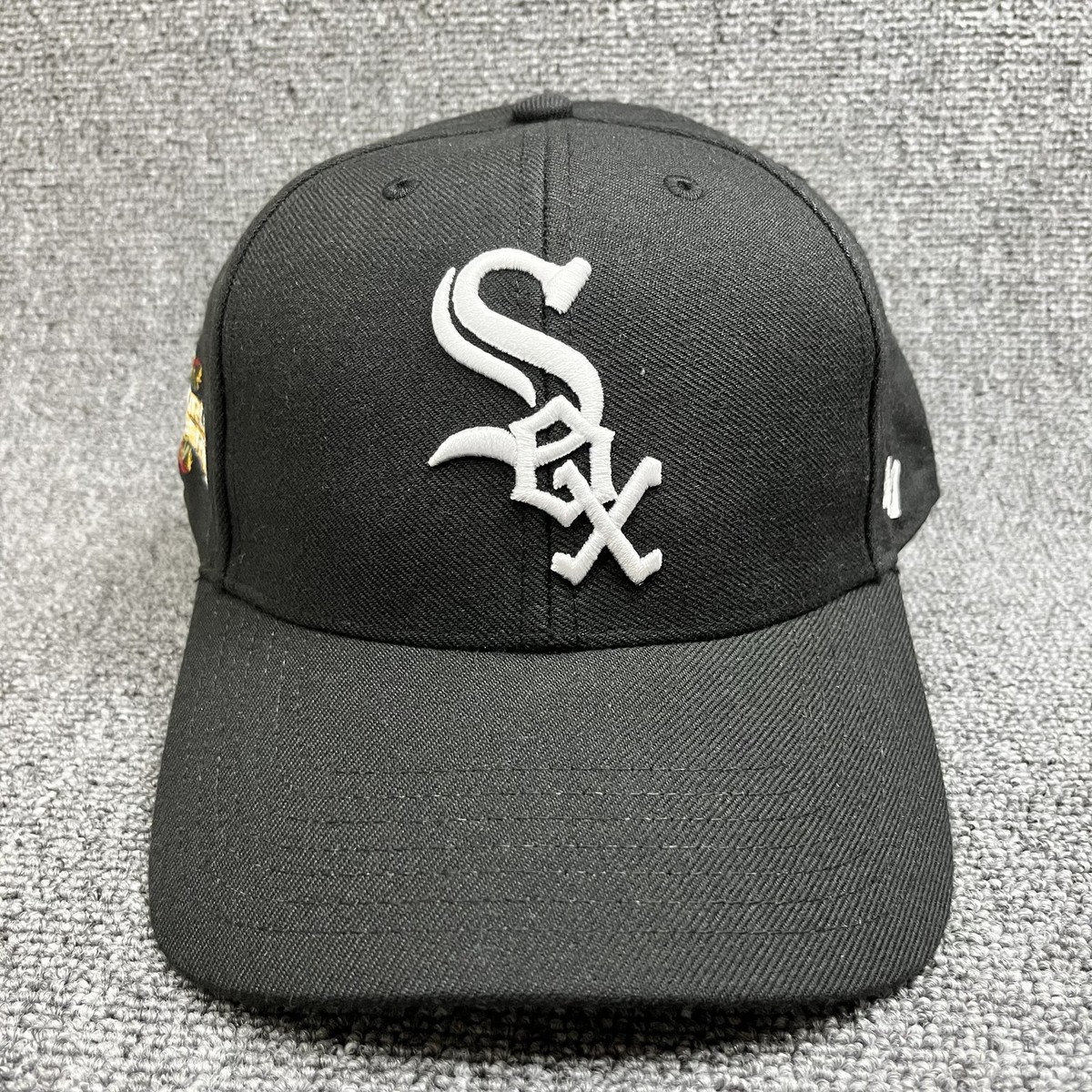Chicago White Sox '47 MVP Hat 2005 World Series Side Patch Snapback Black Cap