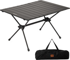Naturehike FT11 Height Adjustable Camping Table, Ultralight Aluminum Roll up Tab
