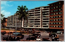 Vtg Postcard S.I.T Office & Flats Singapore 1950s